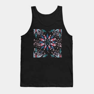 Paint splatter snow flake Tank Top